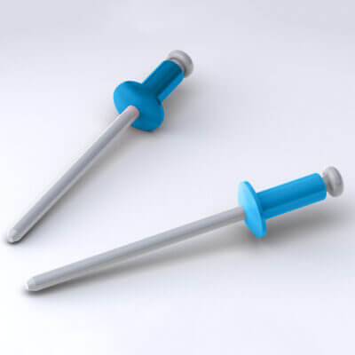 blue stainless steel rivets